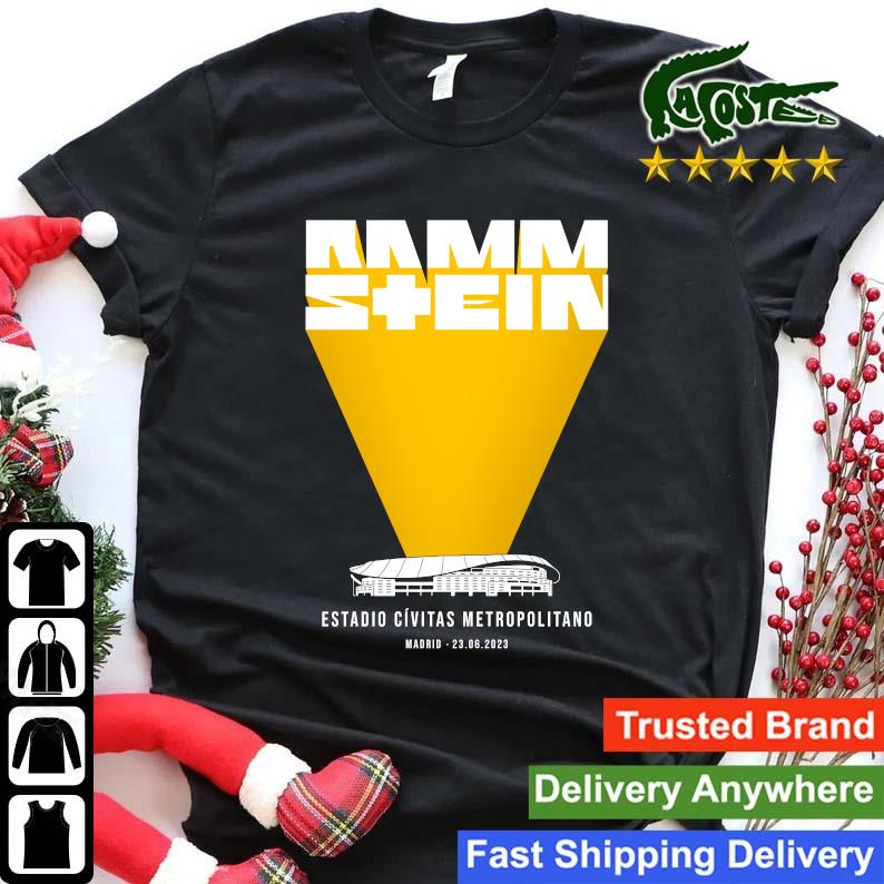 Official Rammstein Estadio Civitas Metropolitano Europe Stadium Tour 2023 Madrid Sweatshirt Options'value'cost' Shirt