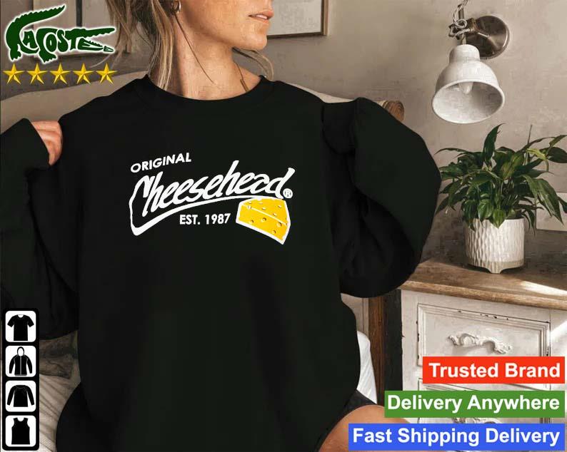 Original Cheesehead Est 1987 Piece Of Cheese Sweatshirt