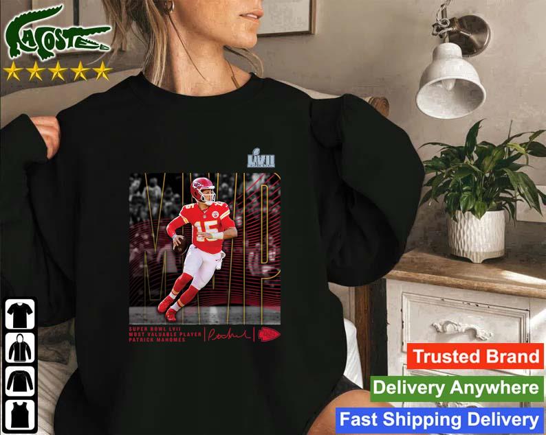 Patrick Mahomes Kansas City Chiefs Super Bowl Lvii Mvp Crucial Signature Sweatshirt