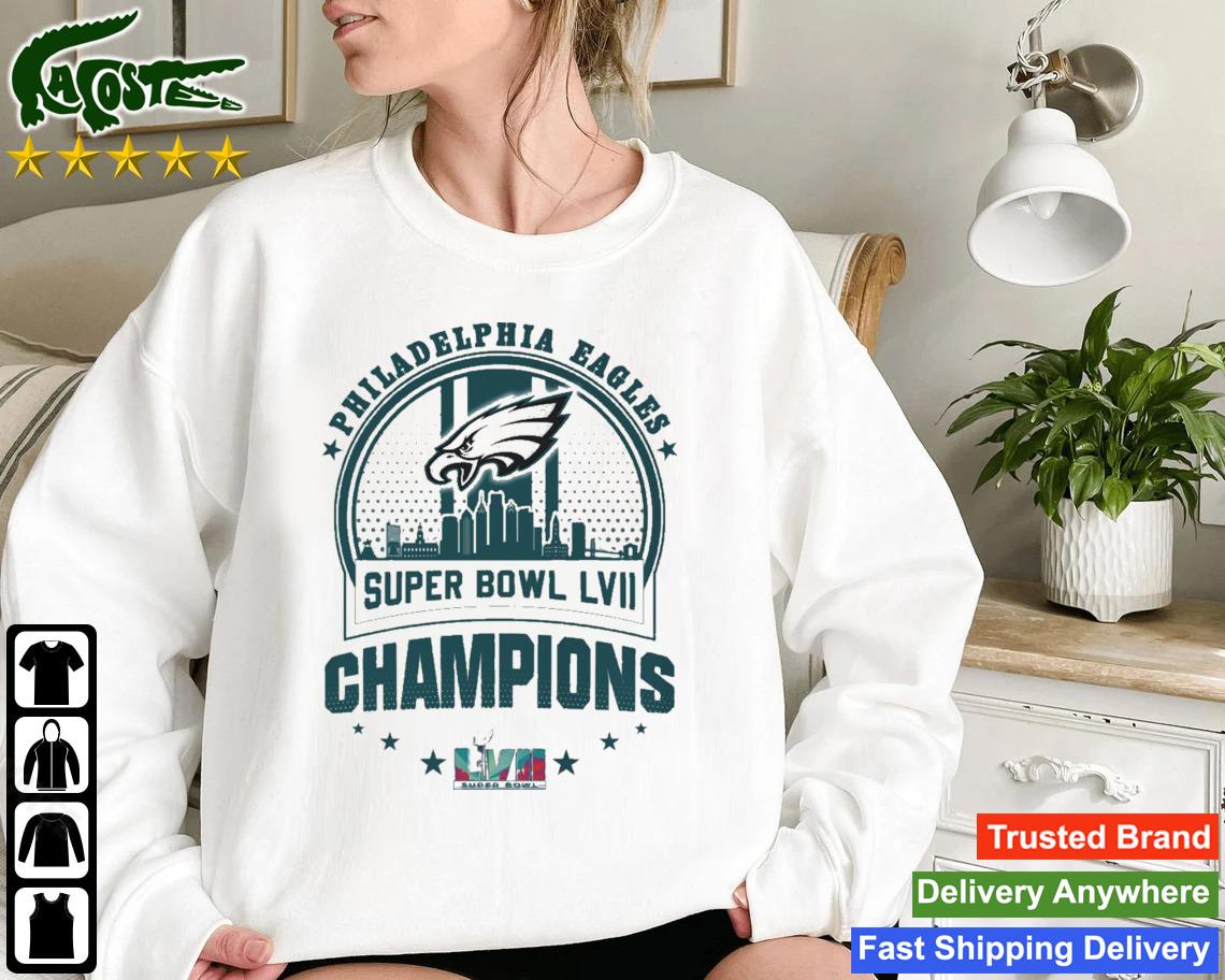 Philadelphia Eagles Skyline Super Bowl LVII Champions 2023 Sweatshirt