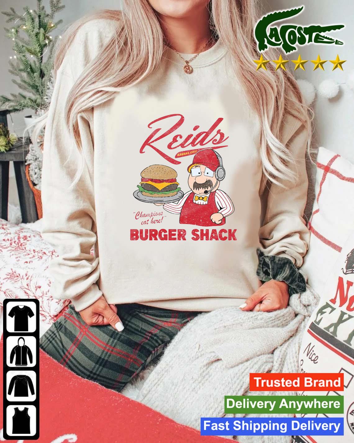 Reid's Burger Shack Kansas City Champions Eat Here Sweats Mockup Sweater