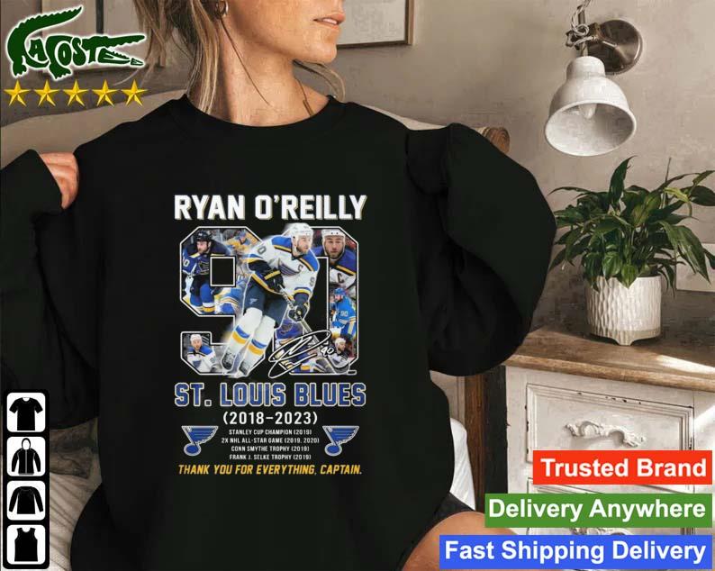 Ryan O’reilly St. Louis Blues 2018-2023 Thank You For Everything Captain T-s Sweatshirt