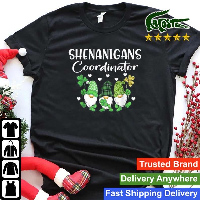 Shenanigans Coordinator St Patricks Day Gnomes Green Gift T-shirt