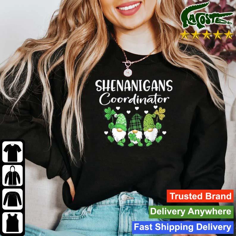 Shenanigans Coordinator St Patricks Day Gnomes Green Gift T-s Sweater