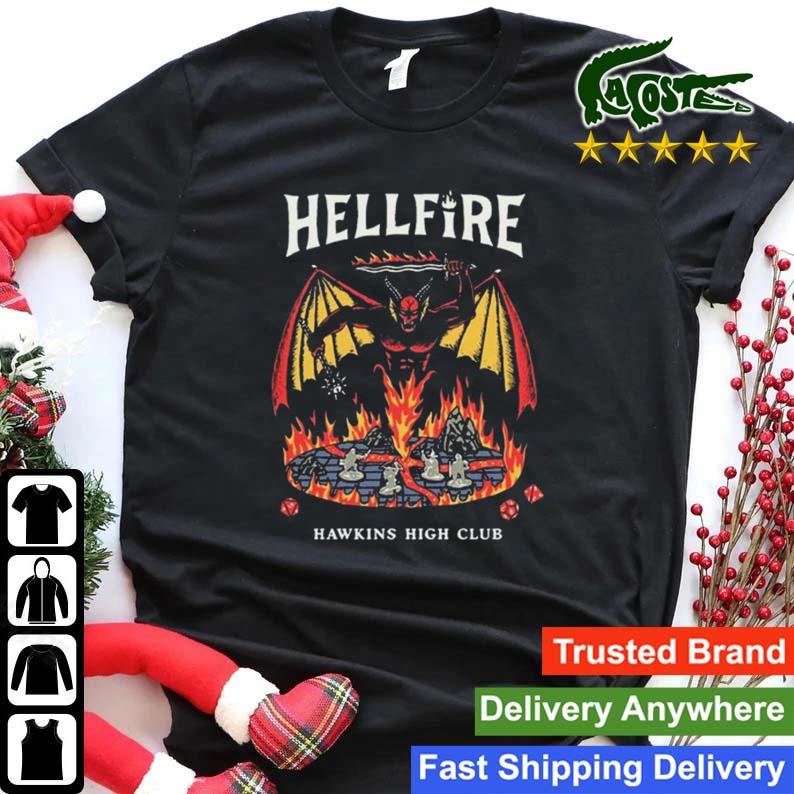 Stranger Things Hellfire Games Garment-dyed T-shirt