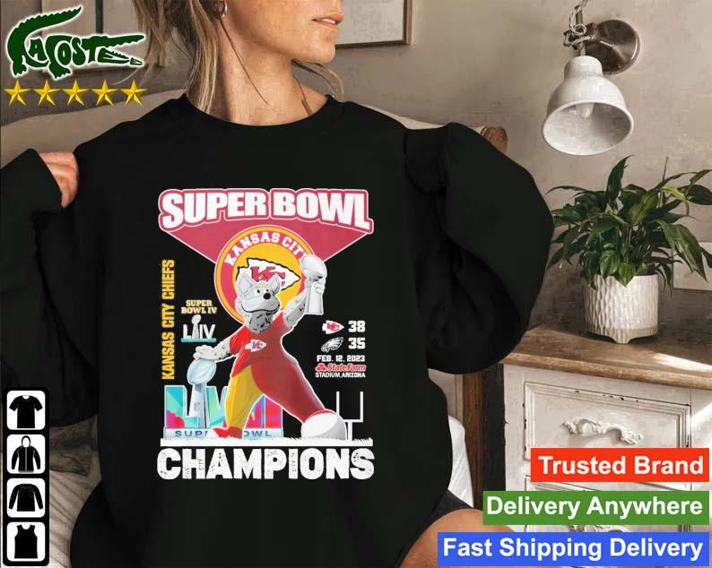 Super Bowl 1969 2019 2022 Champions Kansas City Chiefs Kc Wolf Sweatshirt