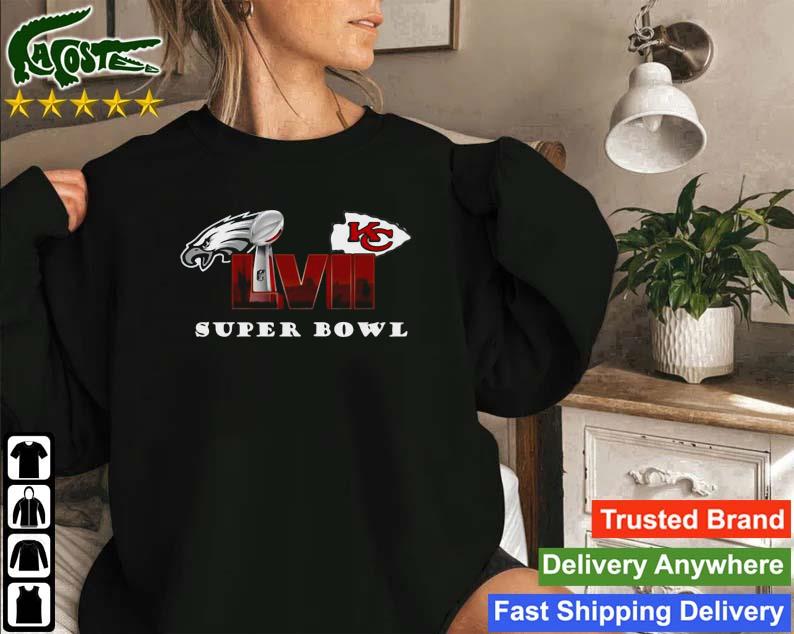 Super Bowl LVII Games 2023 Kansas City And Eagles Football Sweatshirt