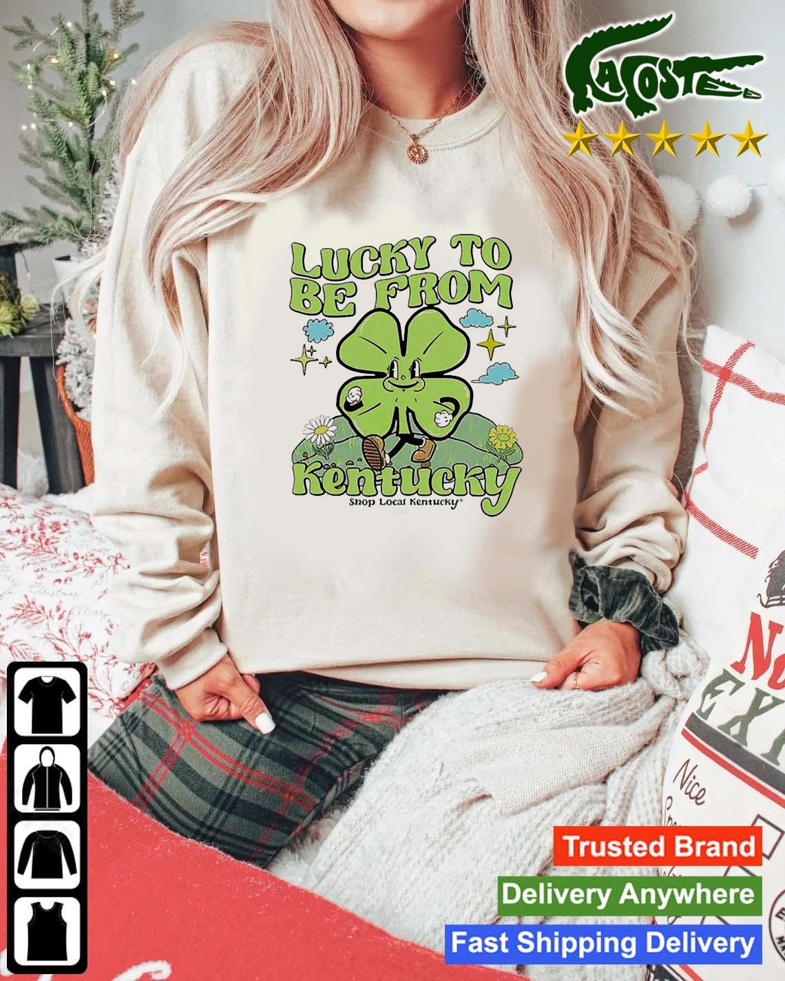 The Lucky To Be From Kentucky Sweats Mockup Sweater
