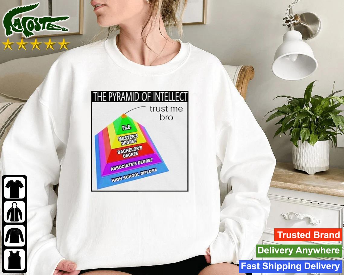 The Pyramid Of Intellect Trust Me Bro Sweatshirt