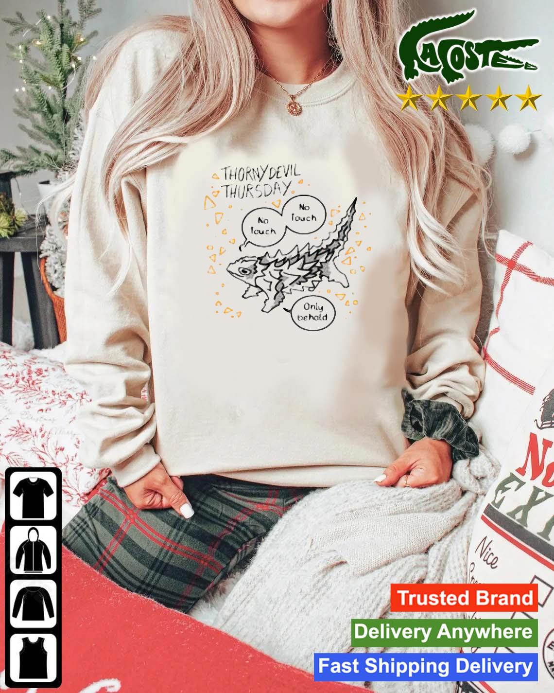 Thorny Devil Thursday No Touch Only Behold Sweats Mockup Sweater