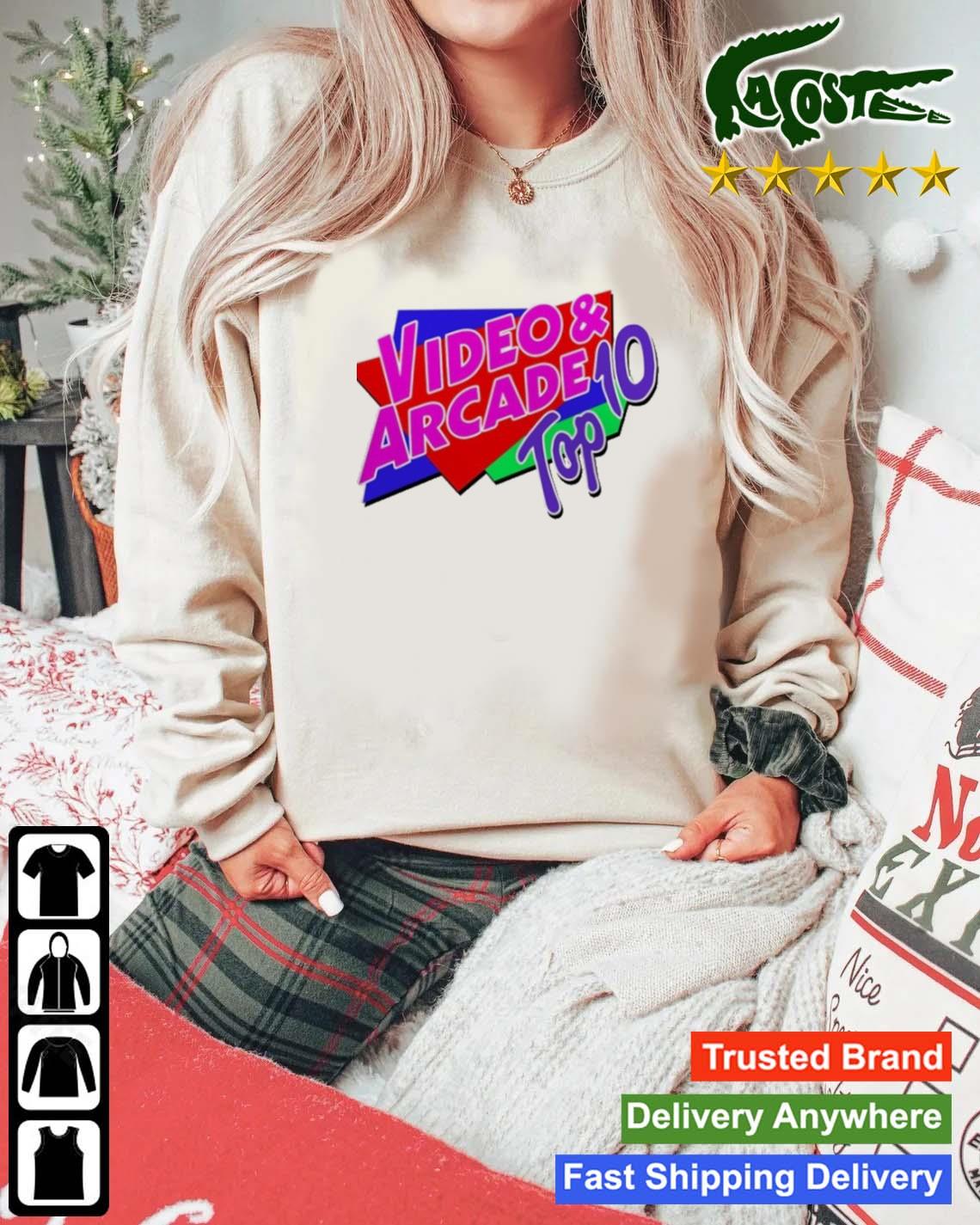 Video And Arcade Top 10 T-s Mockup Sweater