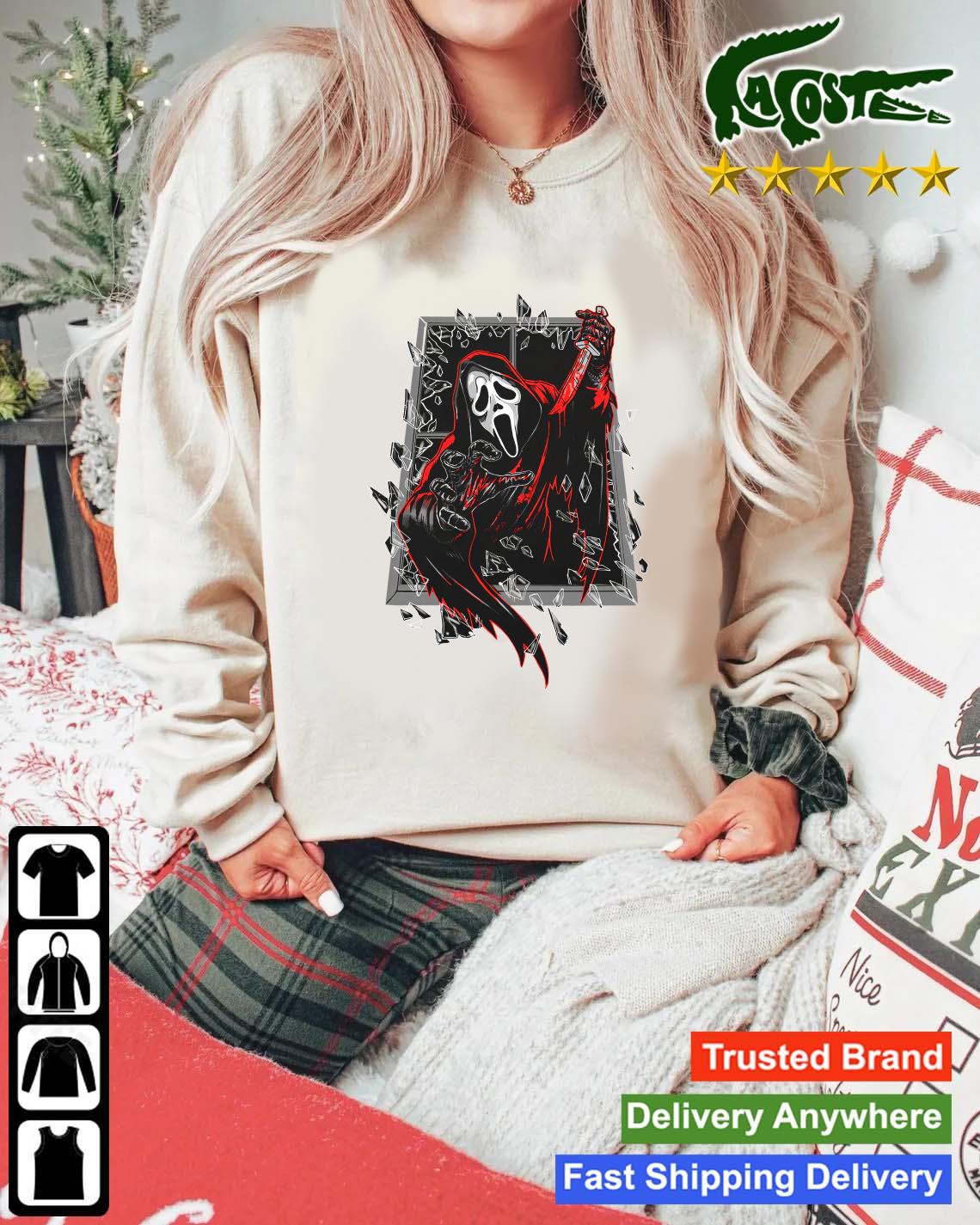 2023 Hot Ghost Face Party Crasher Halloween Sweats Mockup Sweater