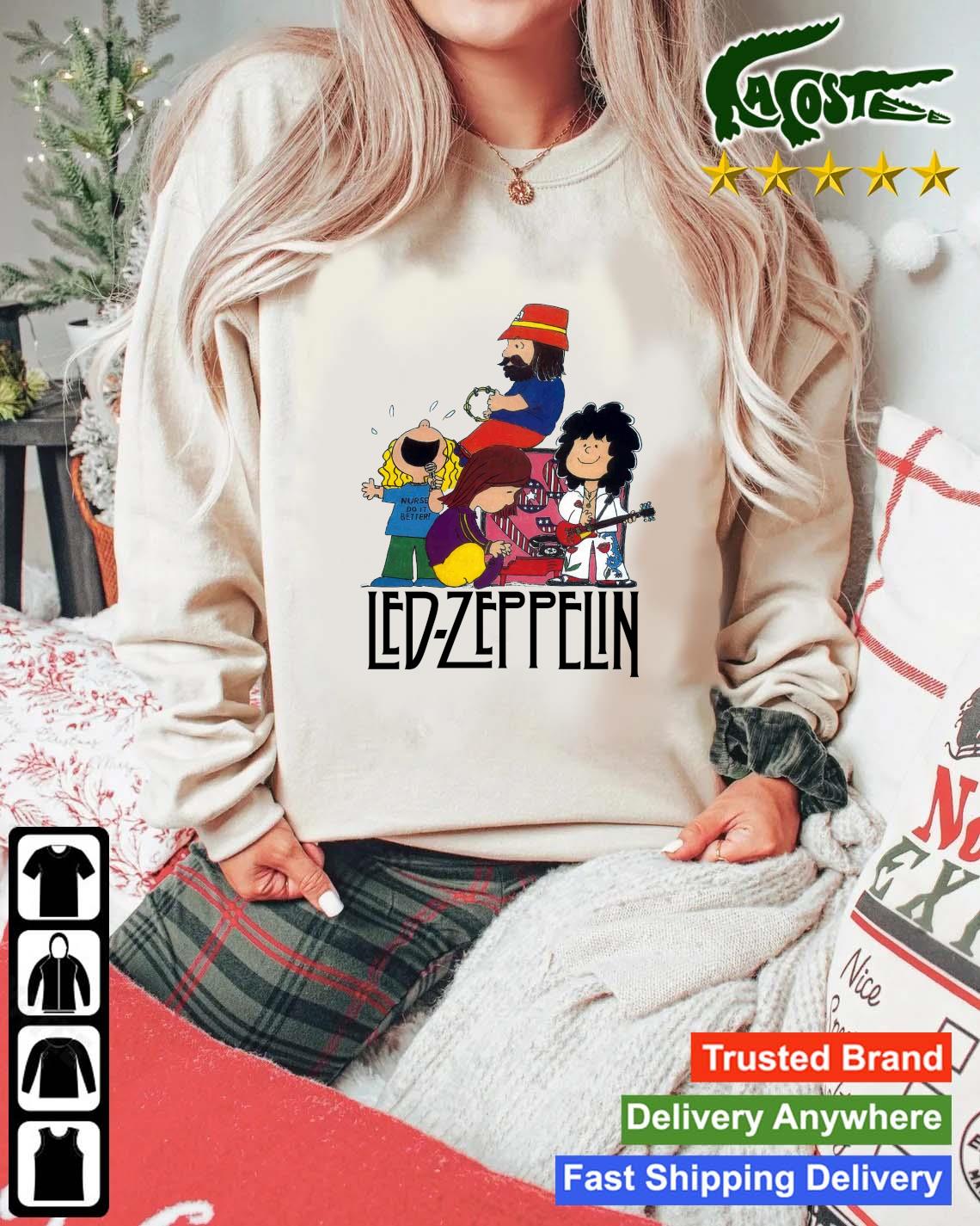 2023 Led Zeppelin Band The Peanuts Sweats Mockup Sweater