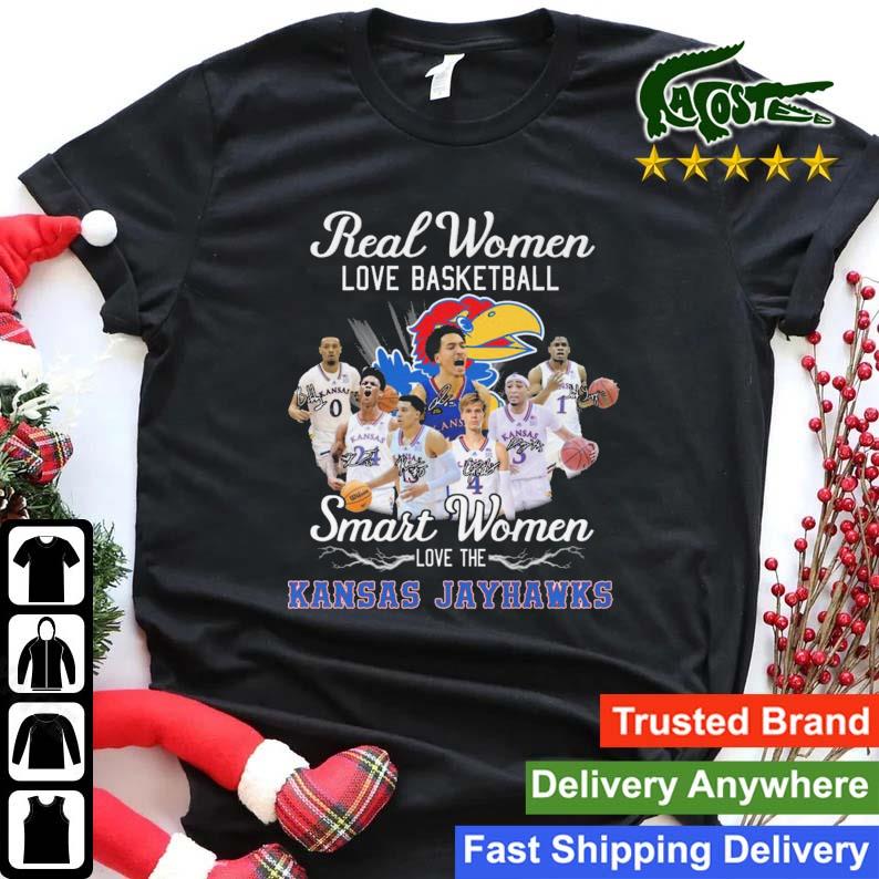 2023 Real Women Love Basketball Smart Women Love The Kansas Jayhawks Signatures Sweats Shirt