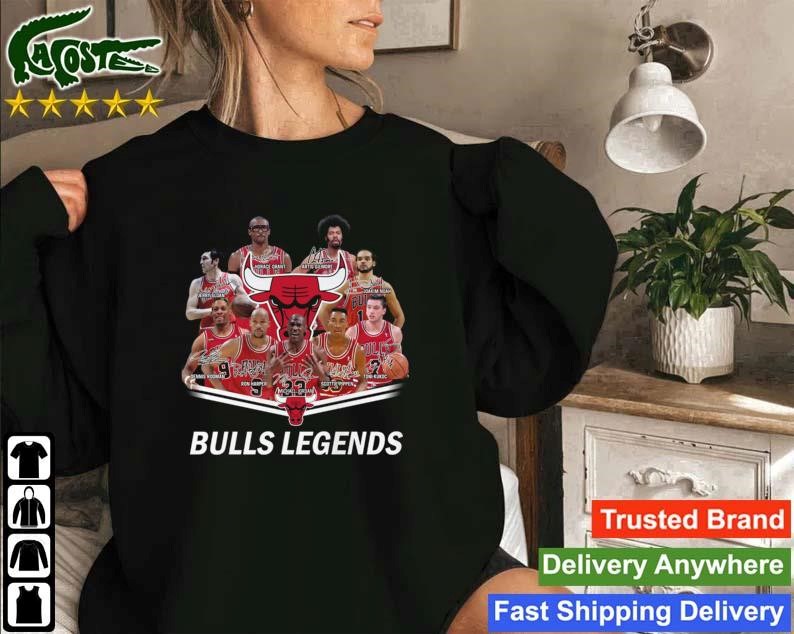 Chicago Bulls Legends All Time Greats Signatures 2023 Sweatshirt