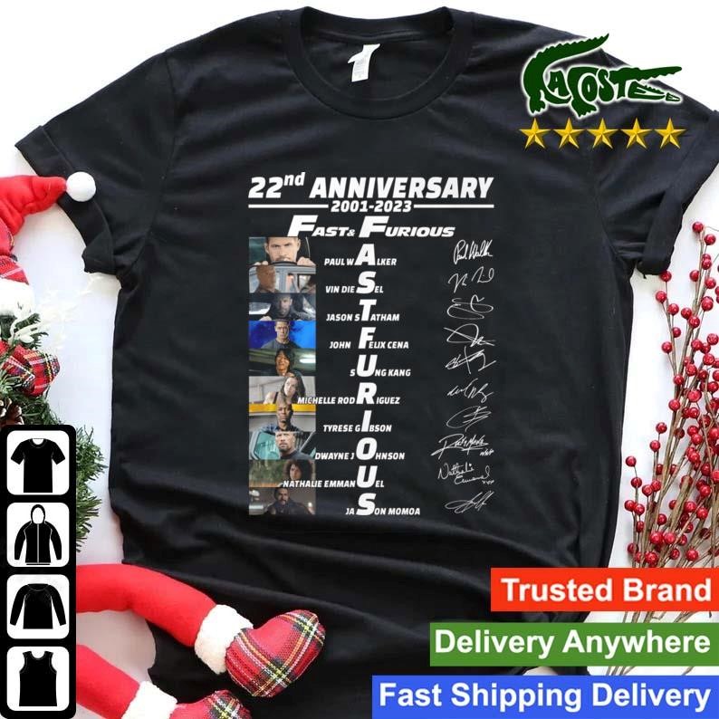Fast And Furious 22nd Anniversary 2001 2023 Signatures Sweatshirt Shirt.jpg