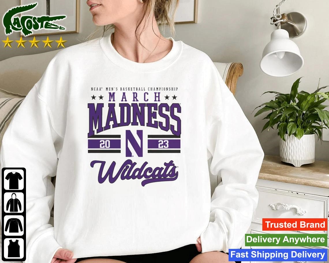 Northwestern Wildcats Branded 2023 Ncaa Men's Basketball Tournament March Madness Sweatshirt