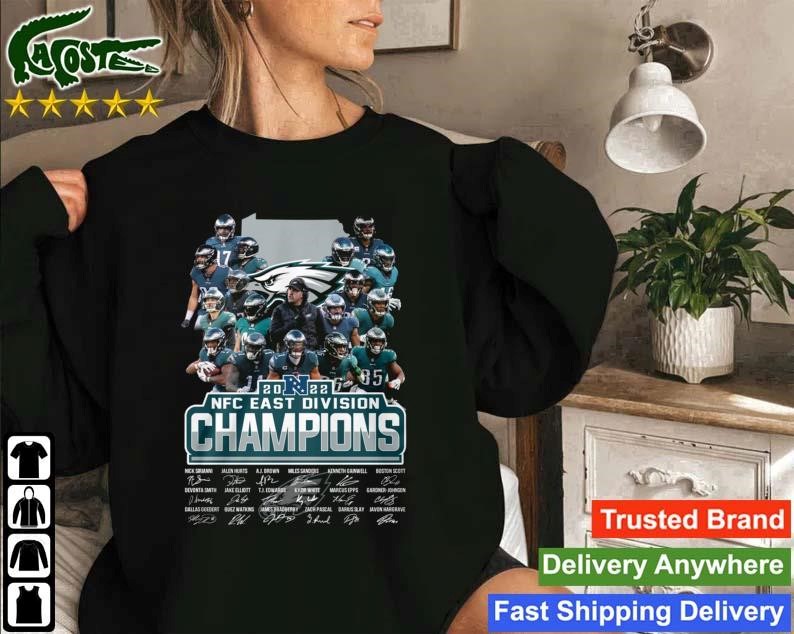 Philadelphia Eagles 2022 Nfc East Division Champions Signature Sweatshirt