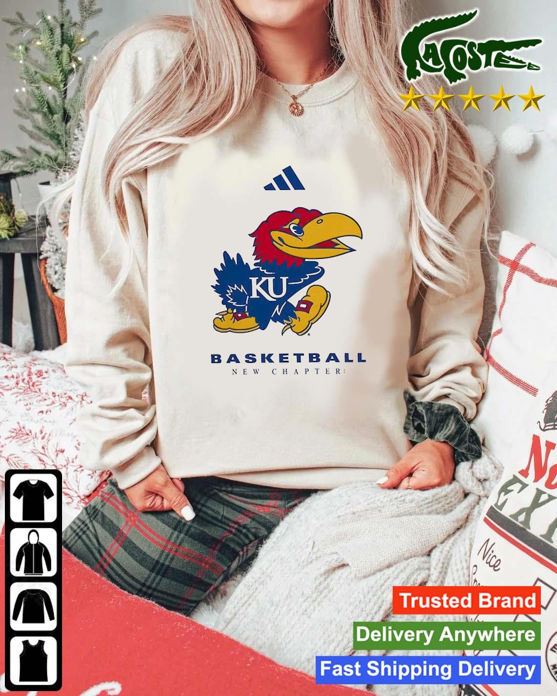 Adidas Kansas Jayhawks On Court Fresh T-s Mockup Sweater