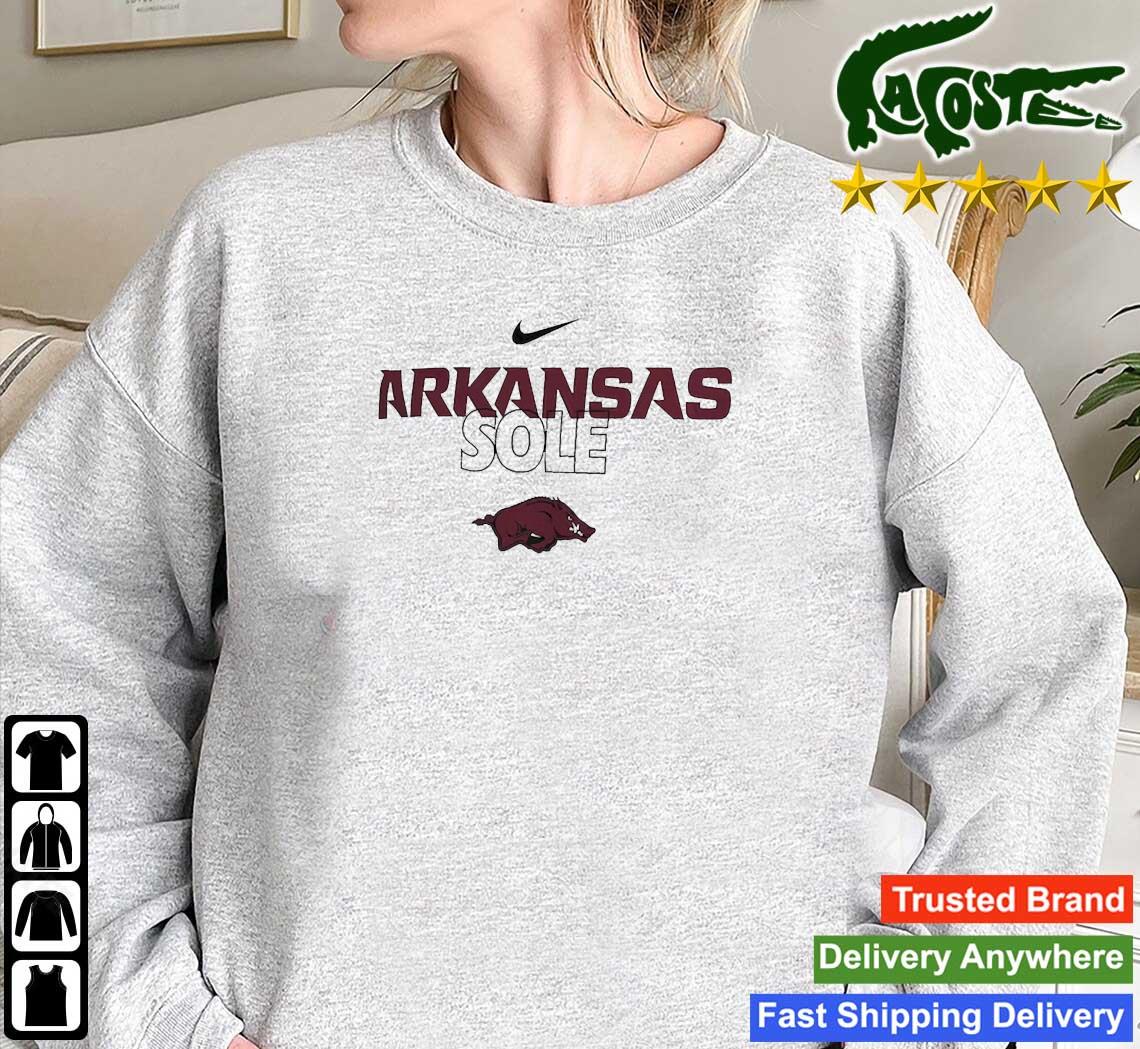 Arkansas Razorbacks Nike On Court T-s Mockup Sweatshirt