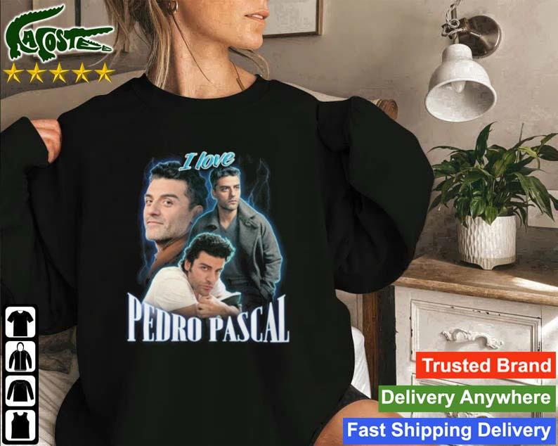 I Love Pedro Pascal Oscar Isaac Cursed Fan Collage Sweatshirt