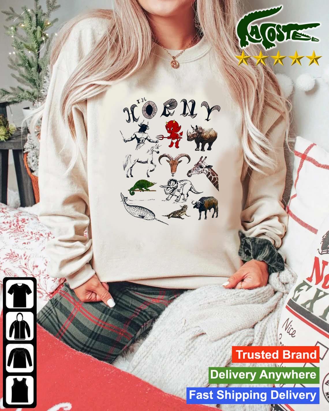I'm Horny 2023 T-s Mockup Sweater