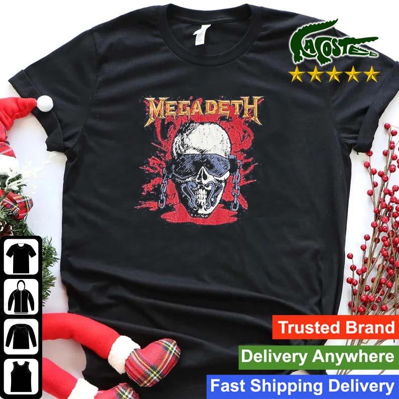 Megadeth 1988 Tour Vic Rattle Head Rare Black Red Skull Sweats Shirt
