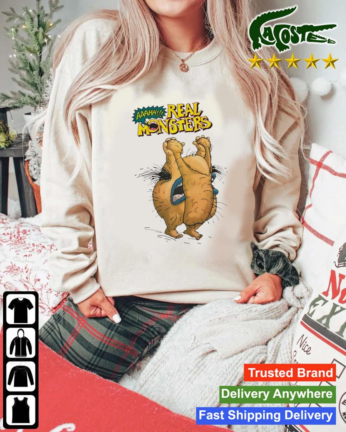 Mull.dog Shop Real Monsters Nick Mullen Sweats Mockup Sweater