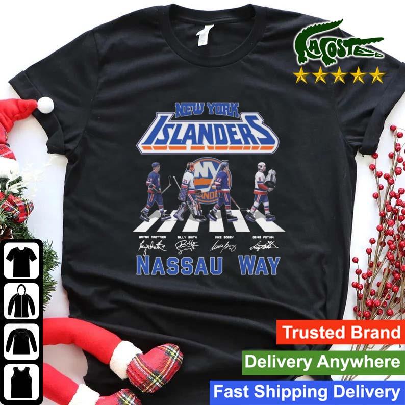 New York Islanders Nassau Way Abbey Road Signatures Sweats Shirt