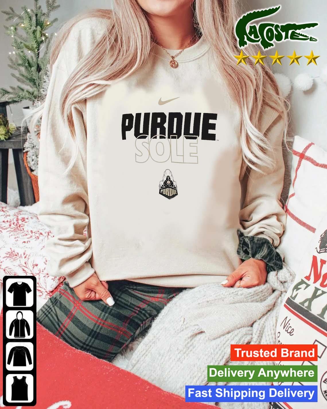 Nike Purdue Boilermakers On Court Bench T-s Mockup Sweater