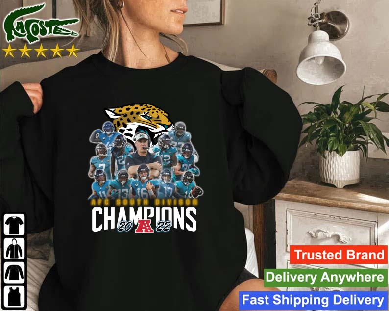 Official Jacksonville Jaguars Team Football 2022 Afc South Division Champions T-s Sweatshirt