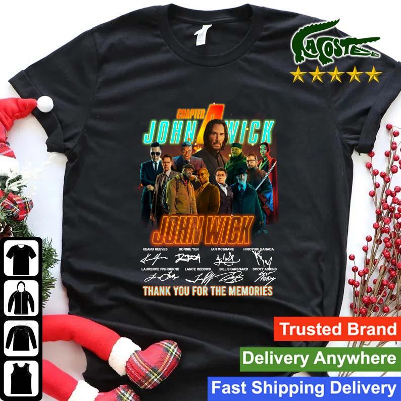 Official John Wick Chapter 4 Thank You For The Memories Signature Sweats Shirt