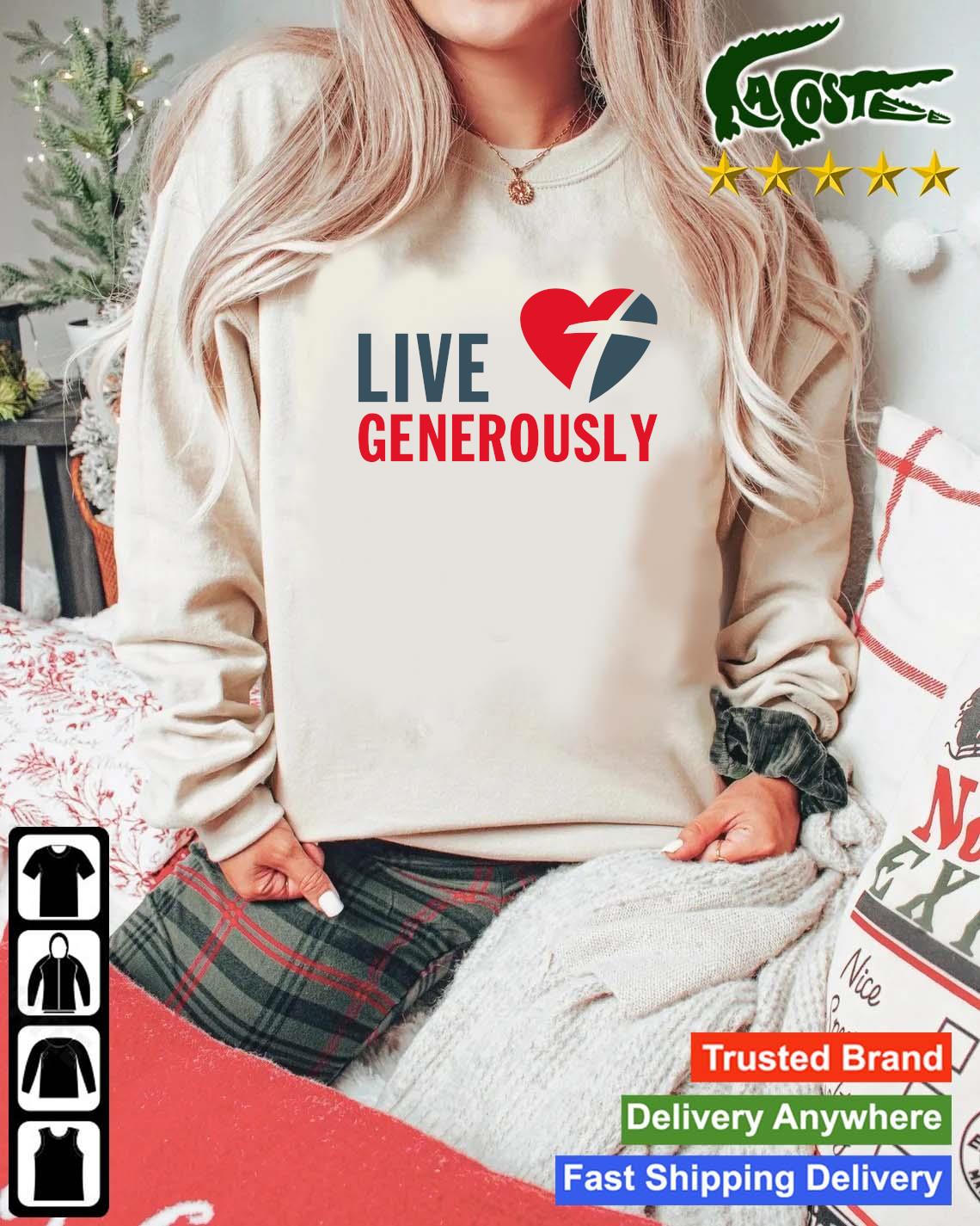 Official Live Generously T-s Mockup Sweater