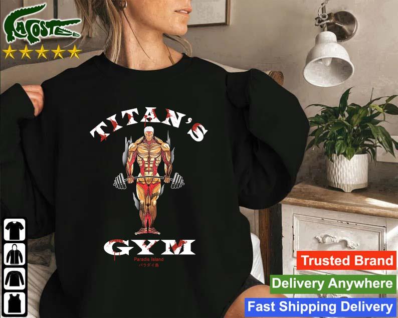 Original Attack On Titan Gym Armored Titan Sweatshirt