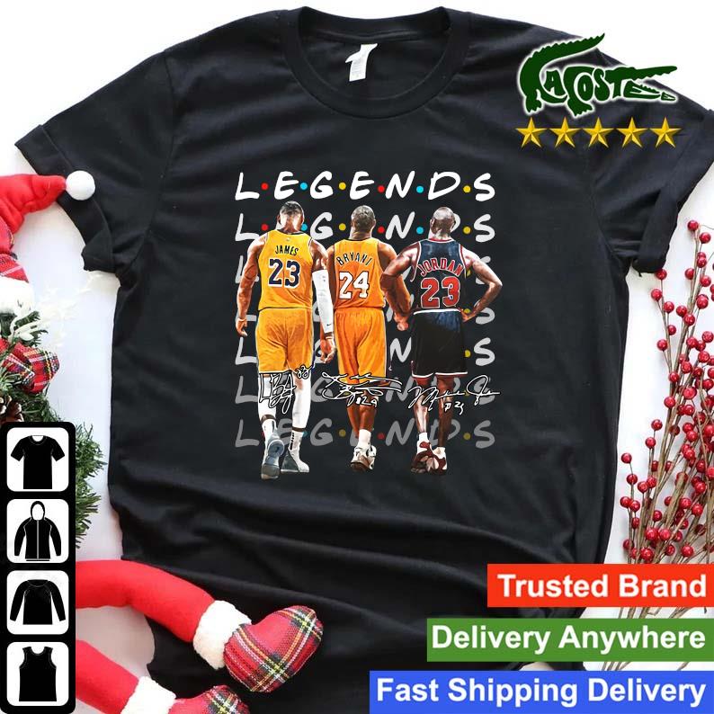 Original Legends Lebron James Kobe Bryant And Michael Jordan Signatures 2023 Sweats Shirt