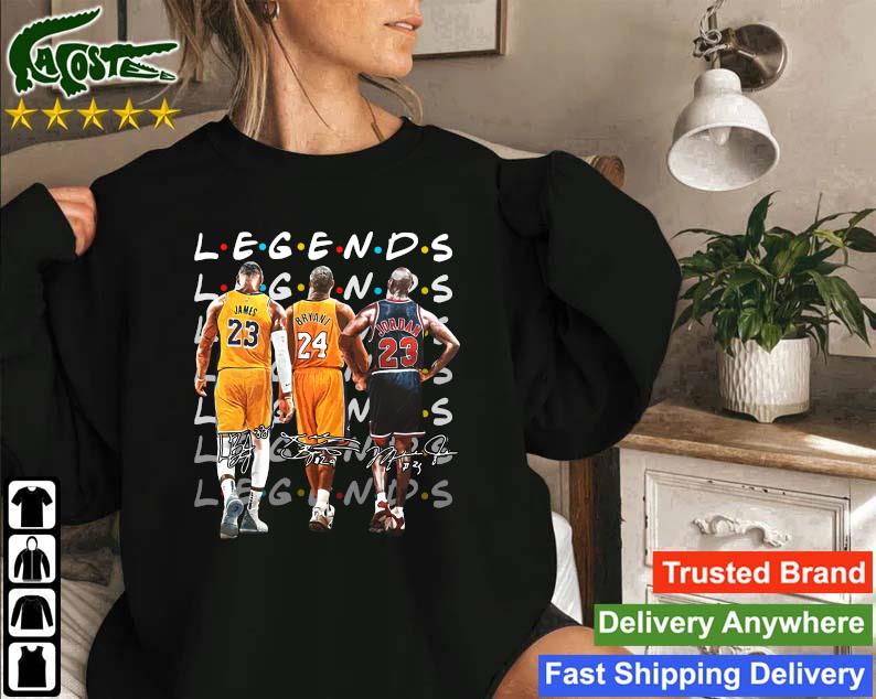 Original Legends Lebron James Kobe Bryant And Michael Jordan Signatures 2023 Sweatshirt