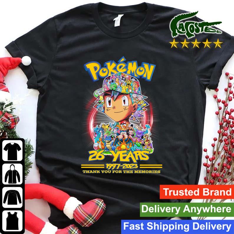 Original Pokemon 26 Years 1997 – 2023 Thank You For The Memories Long Sleeves T Shirthirt Shirt