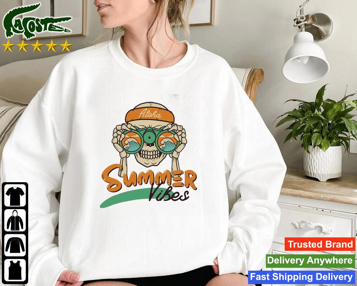 Skull Aloha Summer Vibes Sweatshirt
