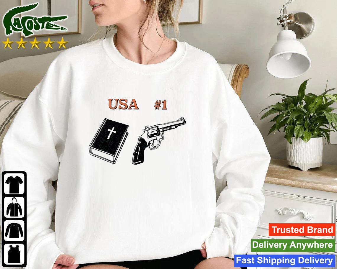 Usa 1 Bible Book Gun Sweatshirt