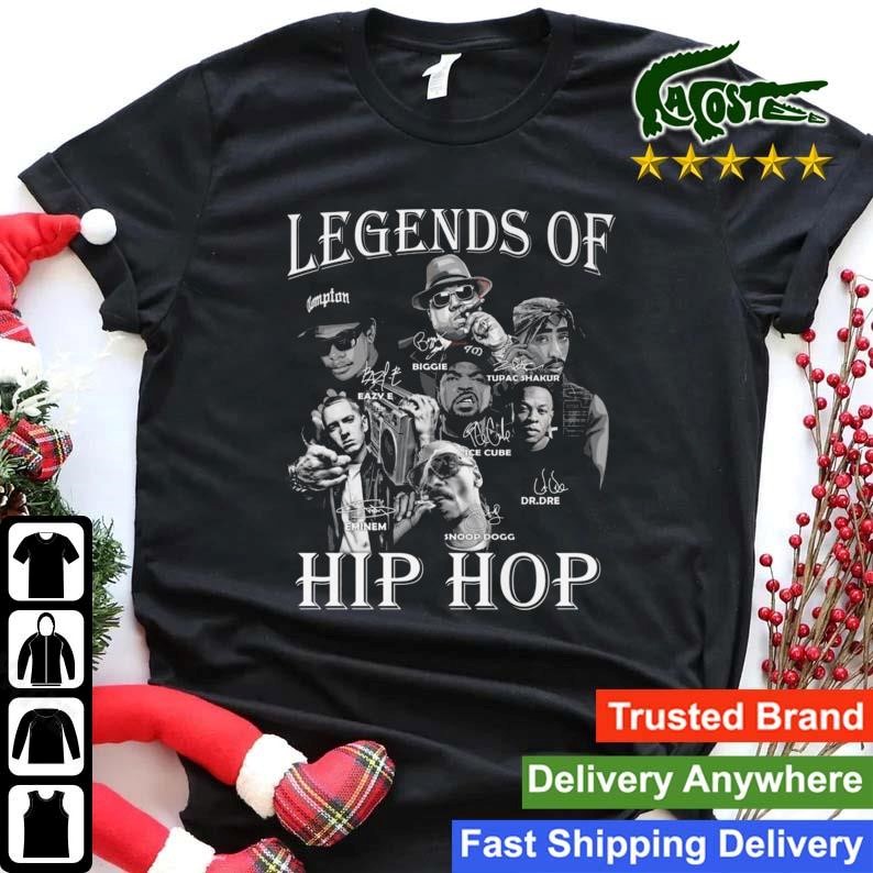 2023 Legends Of Hip Hop Biggie Tupac Shakur Eazy E Ice Cube Eminem De.dre Snoop Dogg Signatures Sweatshirt Shirt.jpg