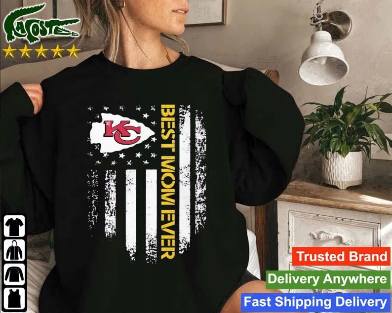 Best Mom Ever Kansas City Chiefs Usa Flag Sweatshirt