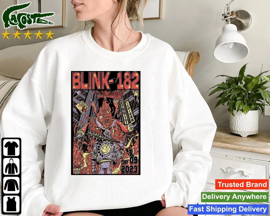 Blink-182 Event Detroit Mi May 09 2023 Sweatshirt