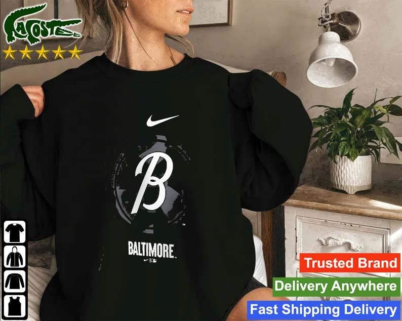 Original Baltimore Orioles Nike 2023 City Connect Large Logo Sweatshirt