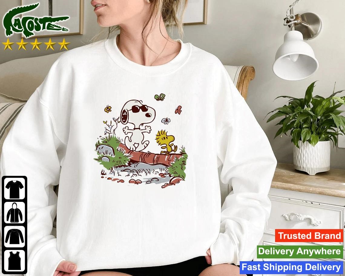 Snoopy And Woodstock Morning Walk Sweatshirt