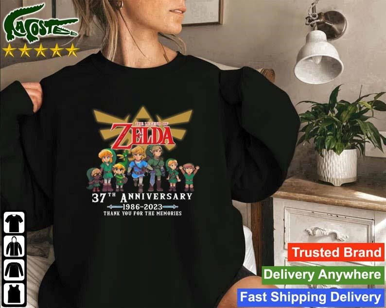 The Legend Of Zelda 37th Thank You For The Memories Signatures Sweatshirt