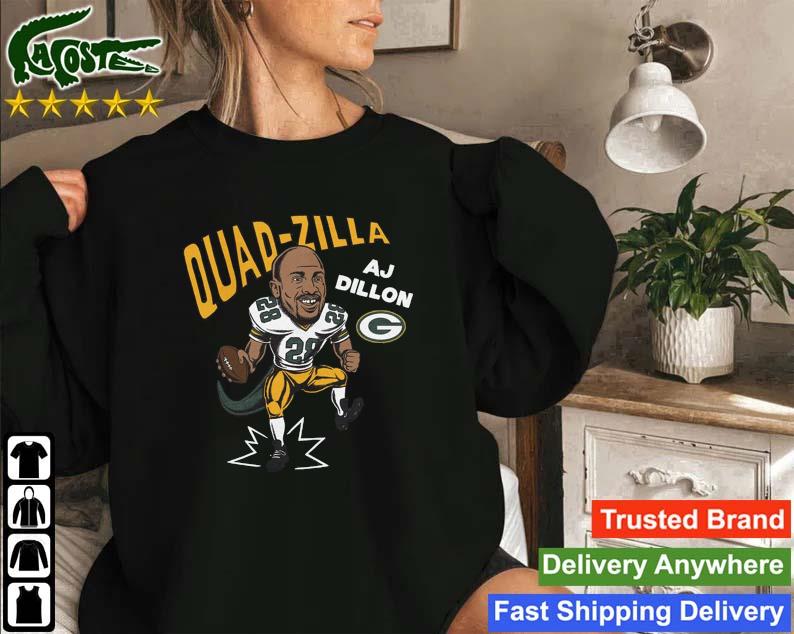 Green Bay Packers #28 A.j.dillon Quadzilla Sweatshirt