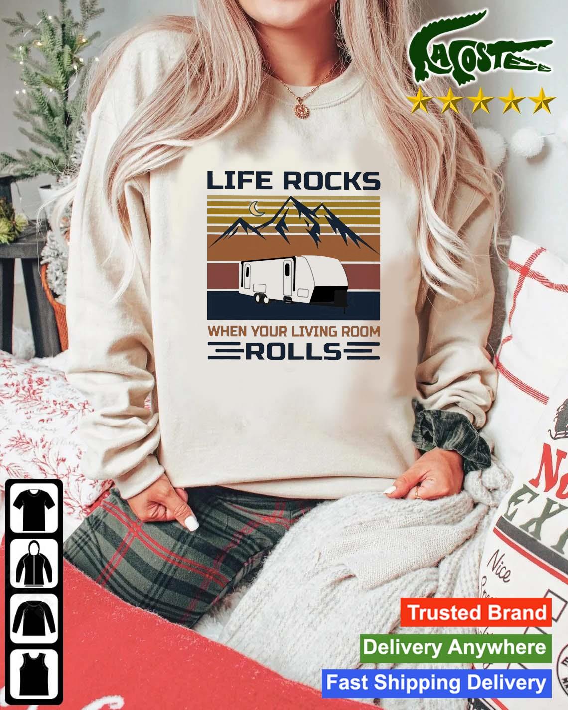 Life Rocks When Your Living Room Rolls Vintage Sweats Mockup Sweater