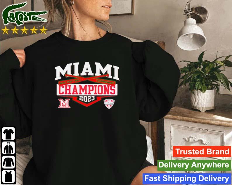 Miami Redhawks 2023 Mac Softball Conference Tournament Champions Sweatshirt