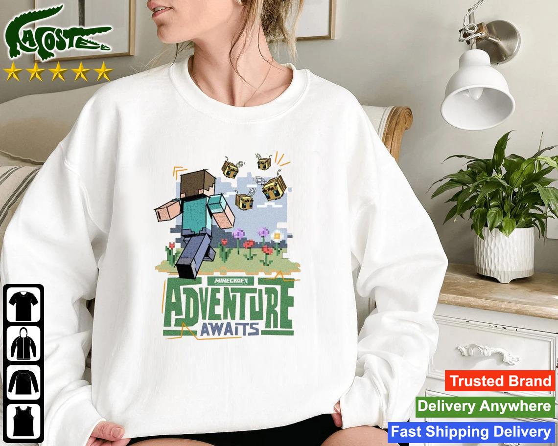 Minecraft Adventure Awaits Cream Sweatshirt