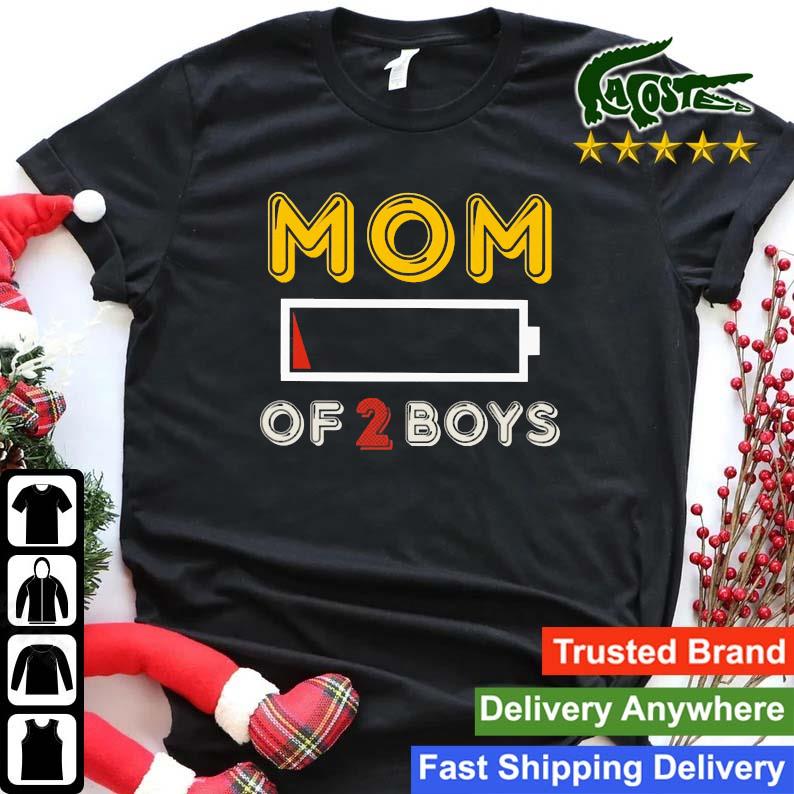 Mom Of 2 Boy 2 Sweats Shirt